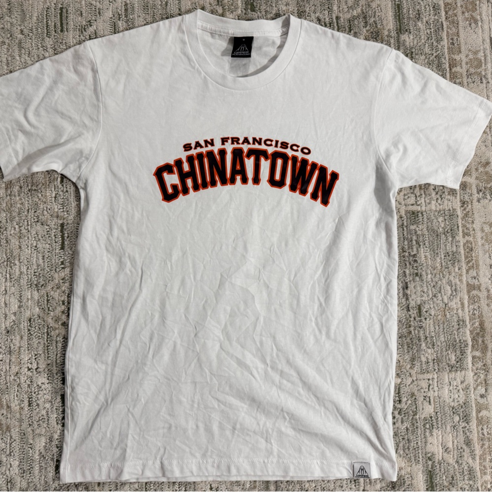 Vtg upper playground White San Francisco Chinatown Tee